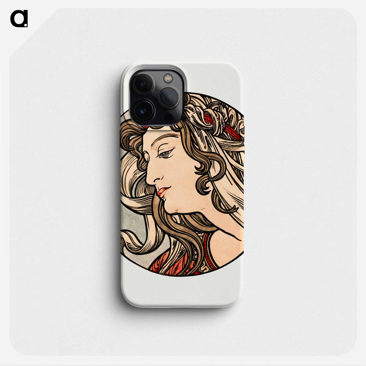 Stained glass window for the facade of the Fouquet boutique - Alphonse Mucha Phone Case.