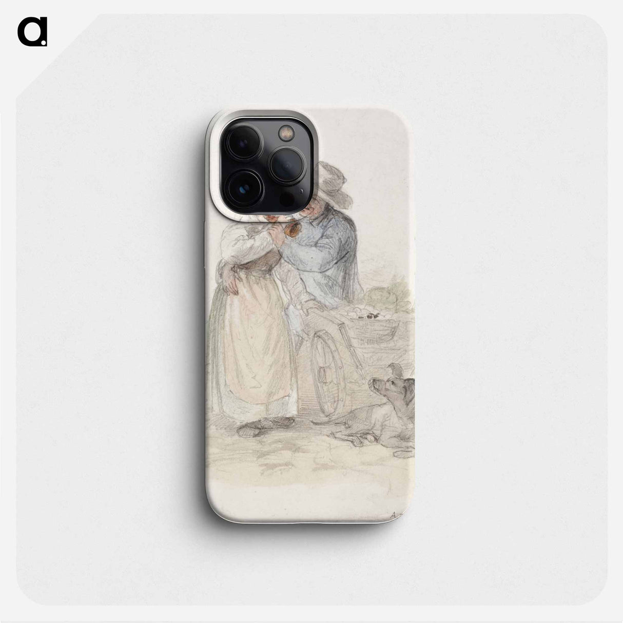Talonpoikaistyttö yrittää juoda olutlasin loppuun - アンダース エクマン Phone Case.