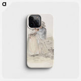 Talonpoikaistyttö yrittää juoda olutlasin loppuun - アンダース エクマン Phone Case.