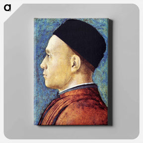 アートパネル-Portrait of a Man - アンドレア マンテーニャ Canvas.