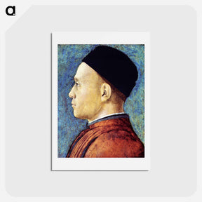アートポストカード-Portrait of a Man - アンドレア マンテーニャ Postcard.