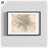 Eastern division of Paris: containing the Quartiers - アンティーク地図 Poster.