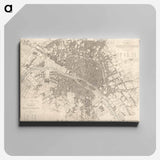 Eastern division of Paris: containing the Quartiers - アンティーク地図 Canvas.
