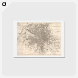 アートポストカード-Eastern division of Paris: containing the Quartiers - アンティーク地図 Postcard.