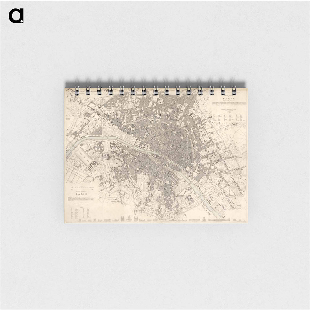 Eastern division of Paris: containing the Quartiers - アンティーク地図 Memo.