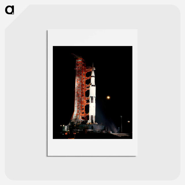 アートポストカード-APOLLO XII - countdown demonstration test - アポロ月面着陸 Postcard.