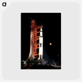 アートポストカード-APOLLO XII - countdown demonstration test - アポロ月面着陸 Postcard.