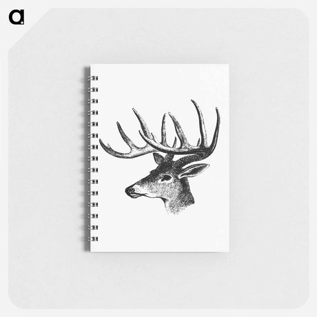 アートメモ帳-Victorian Deer Engraving
 - 大英図書館 Memo.