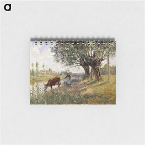 アートメモ帳-Countryside near Grez-sur-Loing - カミーユ ピサロ Memo.