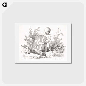アートポストカード-Putto with Witsen Shield
 - コルネリス プロース ファン アムステル Postcard.