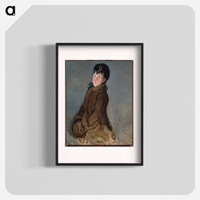 アートポスター-Portrait of Isabelle Lemonnier with a Muff
 - ダラス美術館 Poster.