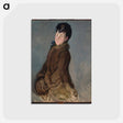 アートポストカード-Portrait of Isabelle Lemonnier with a Muff
 - ダラス美術館 Postcard.