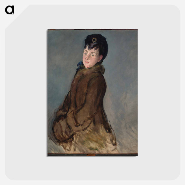 アートポストカード-Portrait of Isabelle Lemonnier with a Muff
 - ダラス美術館 Postcard.