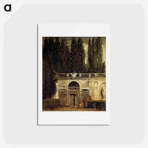 アートポストカード-Villa Medici in Rome (Facade of the Grotto Logia) - ディエゴ ベラスケス Postcard.