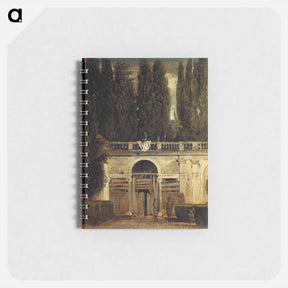 アートメモ帳-Villa Medici in Rome (Facade of the Grotto Logia) - ディエゴ ベラスケス Memo.