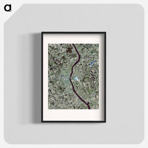 アートポスター-Huron, South Dakota, as Seen from Terra
 - 上空からの地球 Poster.