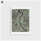 アートポストカード-Huron, South Dakota, as Seen from Terra
 - 上空からの地球 Postcard.