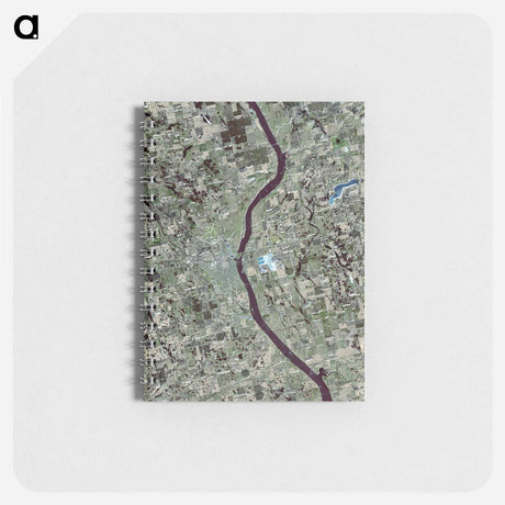 アートメモ帳-Huron, South Dakota, as Seen from Terra
 - 上空からの地球 Memo.