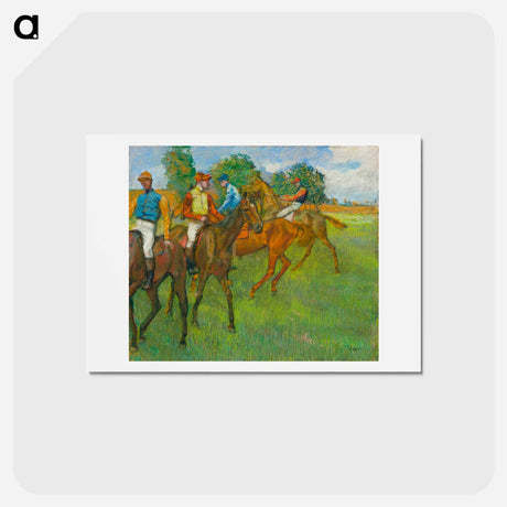 アートポストカード-Before the Race - エドガー ドガ Postcard.