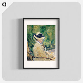 アートポスター-Madame Manet at Bellevue - エドゥアール マネ Poster.