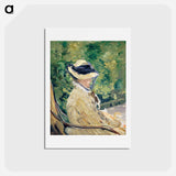 アートポストカード-Madame Manet at Bellevue - エドゥアール マネ Postcard.