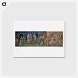 アートポストカード-Quest for the Holy Grail - Study for The Attainment - エドワード バーン ジョーンズ Postcard.