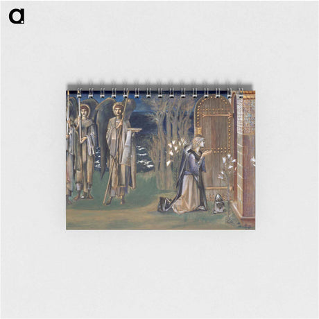 アートメモ帳-Quest for the Holy Grail - Study for The Attainment - エドワード バーン ジョーンズ Memo.