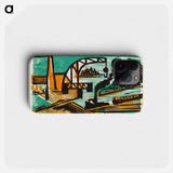 River Landscape with Crane and Barges - Ernst Ludwig Kirchner Phone Case.