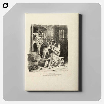 イエロー - ウジェーヌ ドラクロワ Canvas.