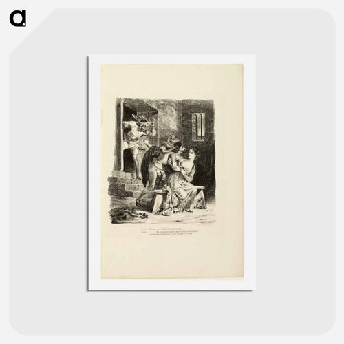 イエロー - ウジェーヌ ドラクロワ Postcard.