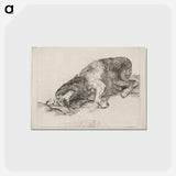 アートポストカード-A wild monster - フランシスコ デ ゴヤ Postcard.
