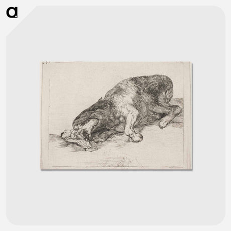 アートポストカード-A wild monster - フランシスコ デ ゴヤ Postcard.