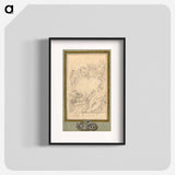 Armorial Bookplate for Crozat, Baron de Thiers - フランソワ ブーシェ Poster.