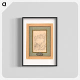 Armorial Bookplate for Crozat, Baron de Thiers - フランソワ ブーシェ Poster.