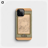 Armorial Bookplate for Crozat, Baron de Thiers - フランソワ ブーシェ Phone Case.