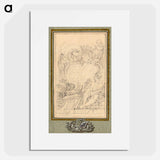 Armorial Bookplate for Crozat, Baron de Thiers - フランソワ ブーシェ Poster.