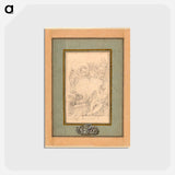 アートポストカード-Armorial Bookplate for Crozat, Baron de Thiers - フランソワ ブーシェ Postcard.