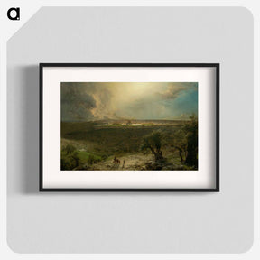 アートポスター-Jerusalem from the Mount of Olives - フレデリック エドウィン チャーチ Poster.