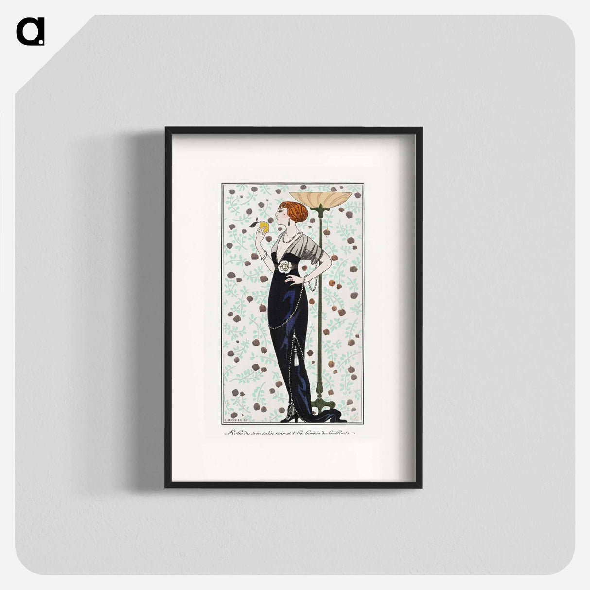 Costumes Parisiens: Grande robe du soir - ジョージ バービエ Poster.