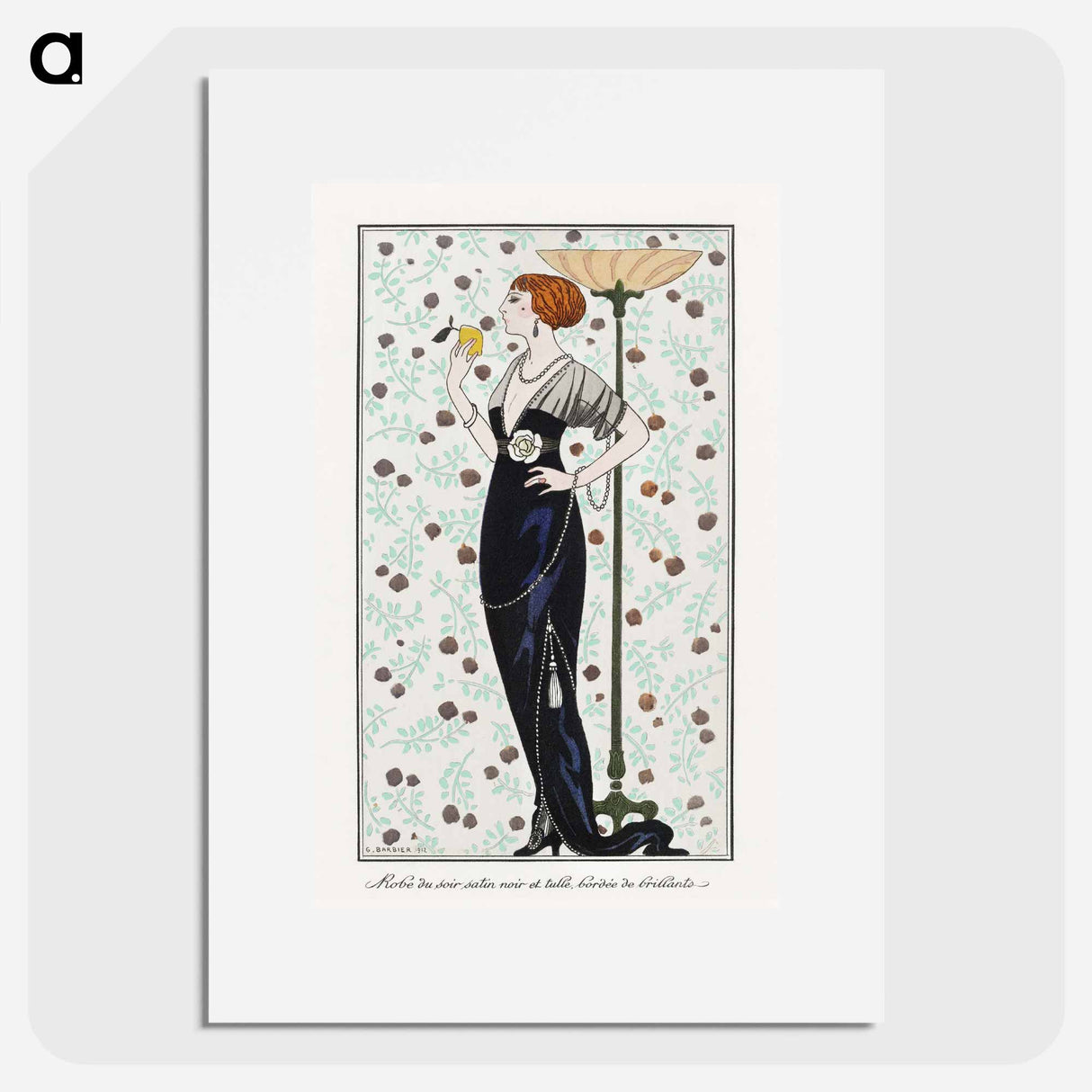 Costumes Parisiens: Grande robe du soir - ジョージ バービエ Poster.