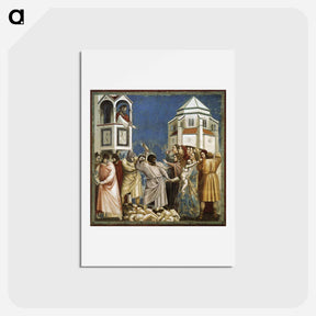 アートポストカード-The Massacre of the Innocents - ジョット ディ ボンドーネ Postcard.