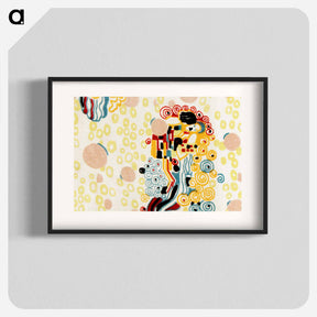 アートポスター-Textile sample by Gustav Klimt - グスタフ クリムト Poster.