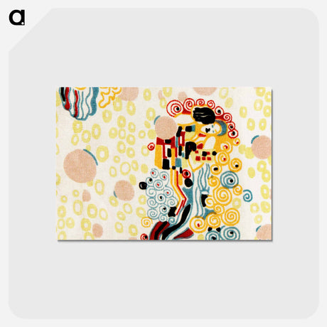 アートポストカード-Textile sample by Gustav Klimt - グスタフ クリムト Postcard.