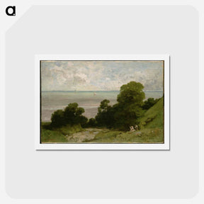 アートポストカード-The Embouchment of Seine - ギュスターヴ クールベ Postcard.