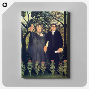 アートパネル-The Muse Inspiring the Poet - アンリ ルソー Canvas.