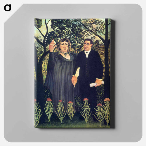 The Muse Inspiring the Poet - Henri Rousseau Canvas.