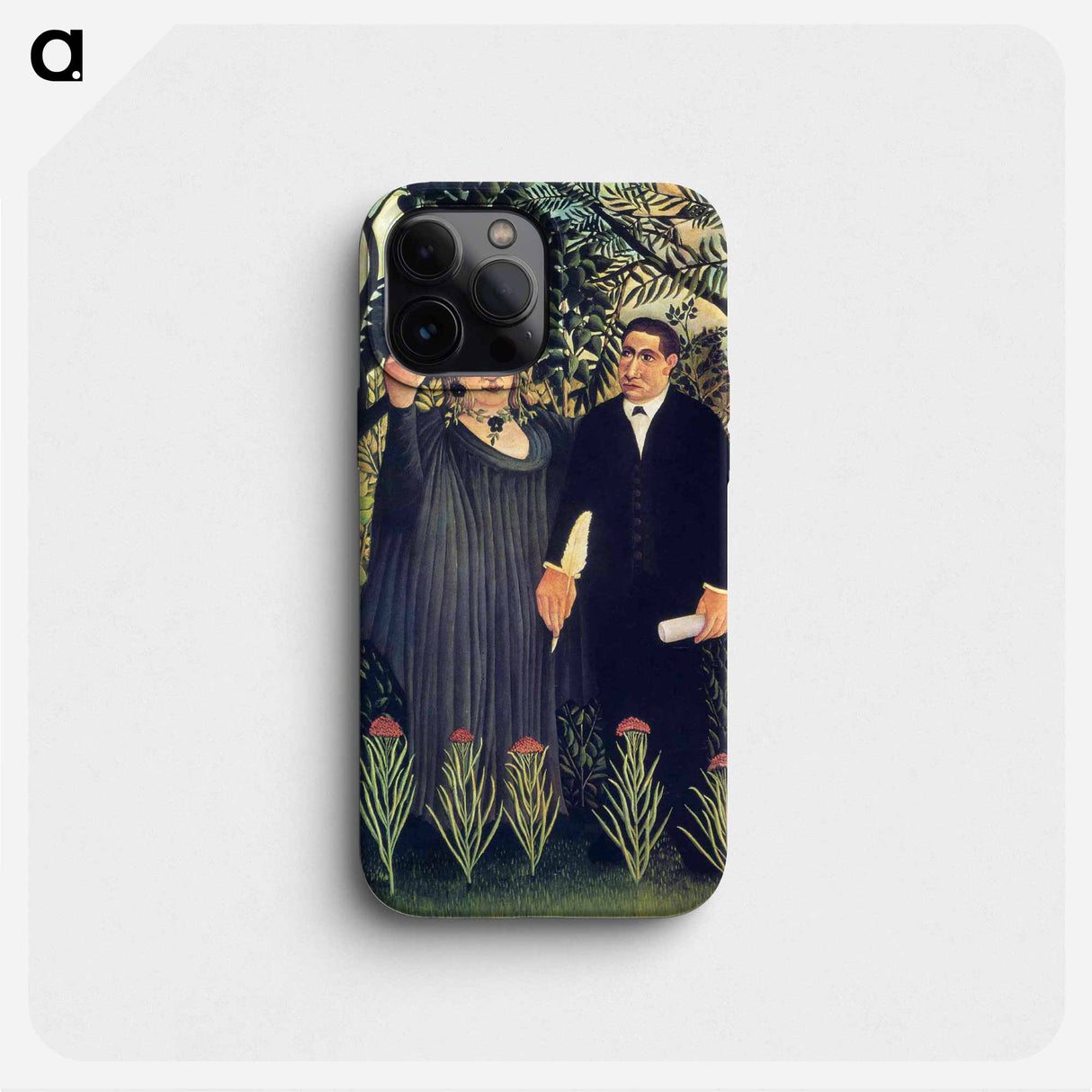 The Muse Inspiring the Poet - Henri Rousseau Phone Case.