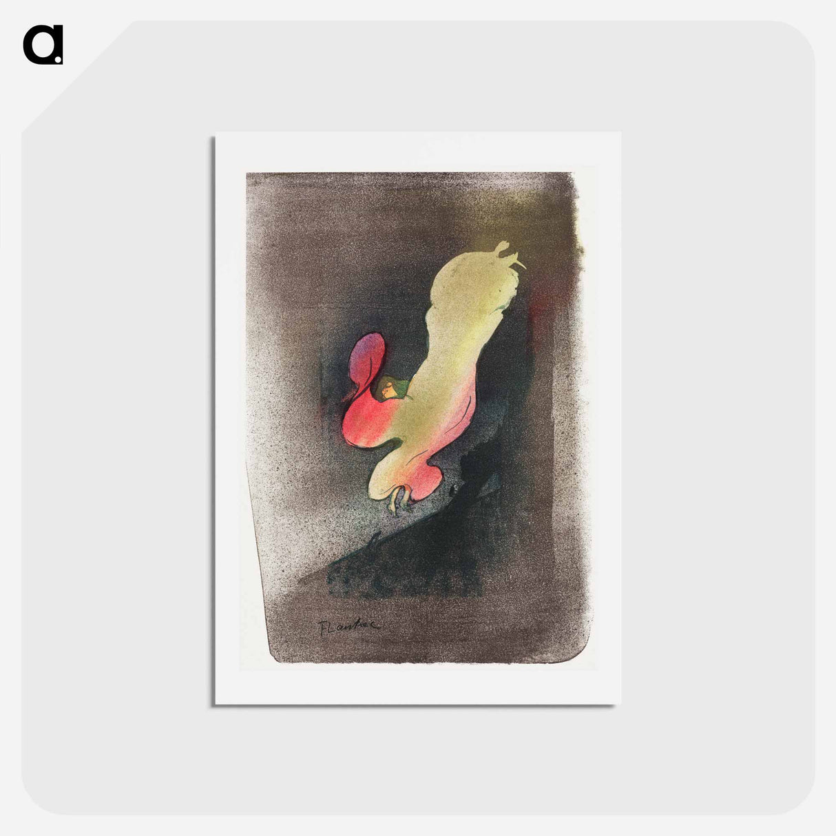 アートポストカード-Miss Loïe Fuller - アンリ ド トゥールーズ ロートレック Postcard.