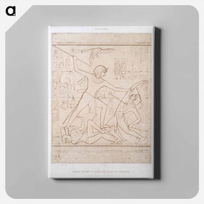 アートパネル-Fight of Séti 1st against the Leaders of Tehran
 - エジプト美術史 Canvas.