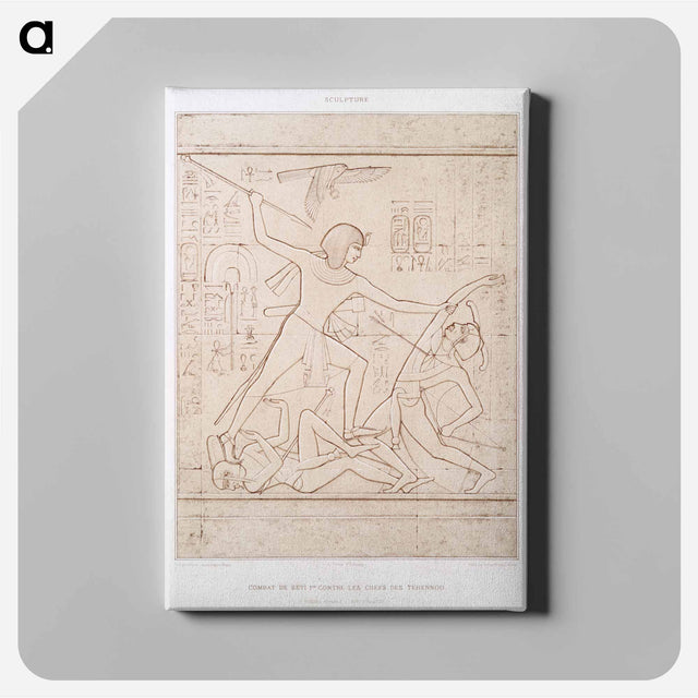 アートパネル-Fight of Séti 1st against the Leaders of Tehran
 - エジプト美術史 Canvas.